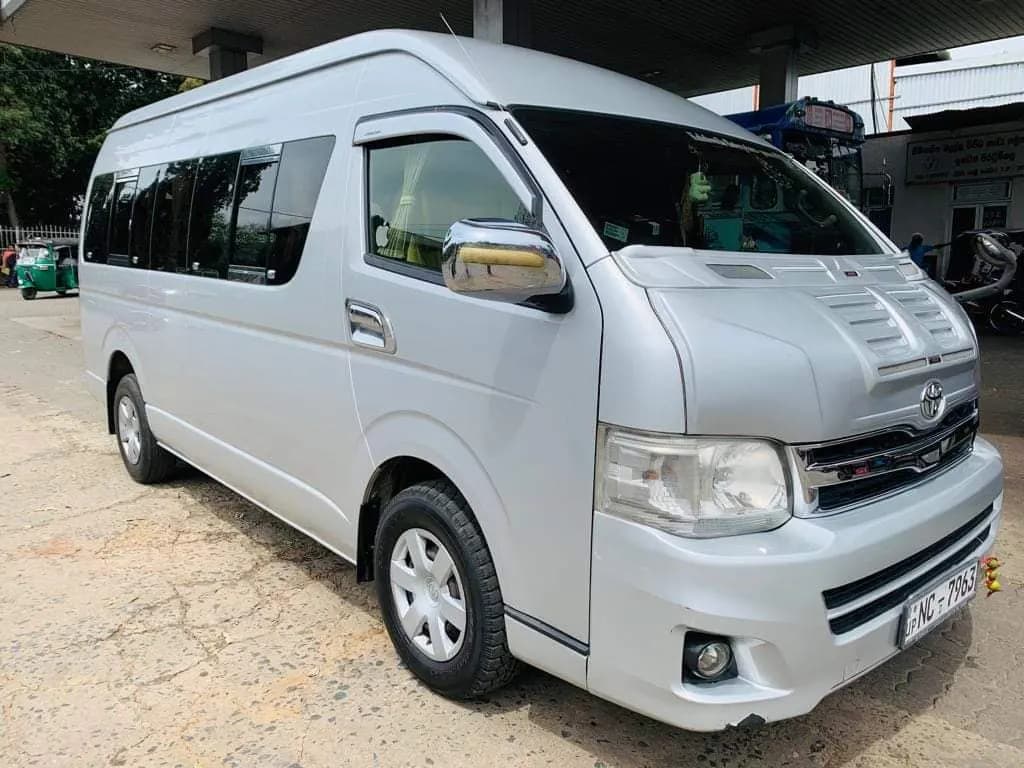 Toyota KDH van for hire with driver in Sri Lanka